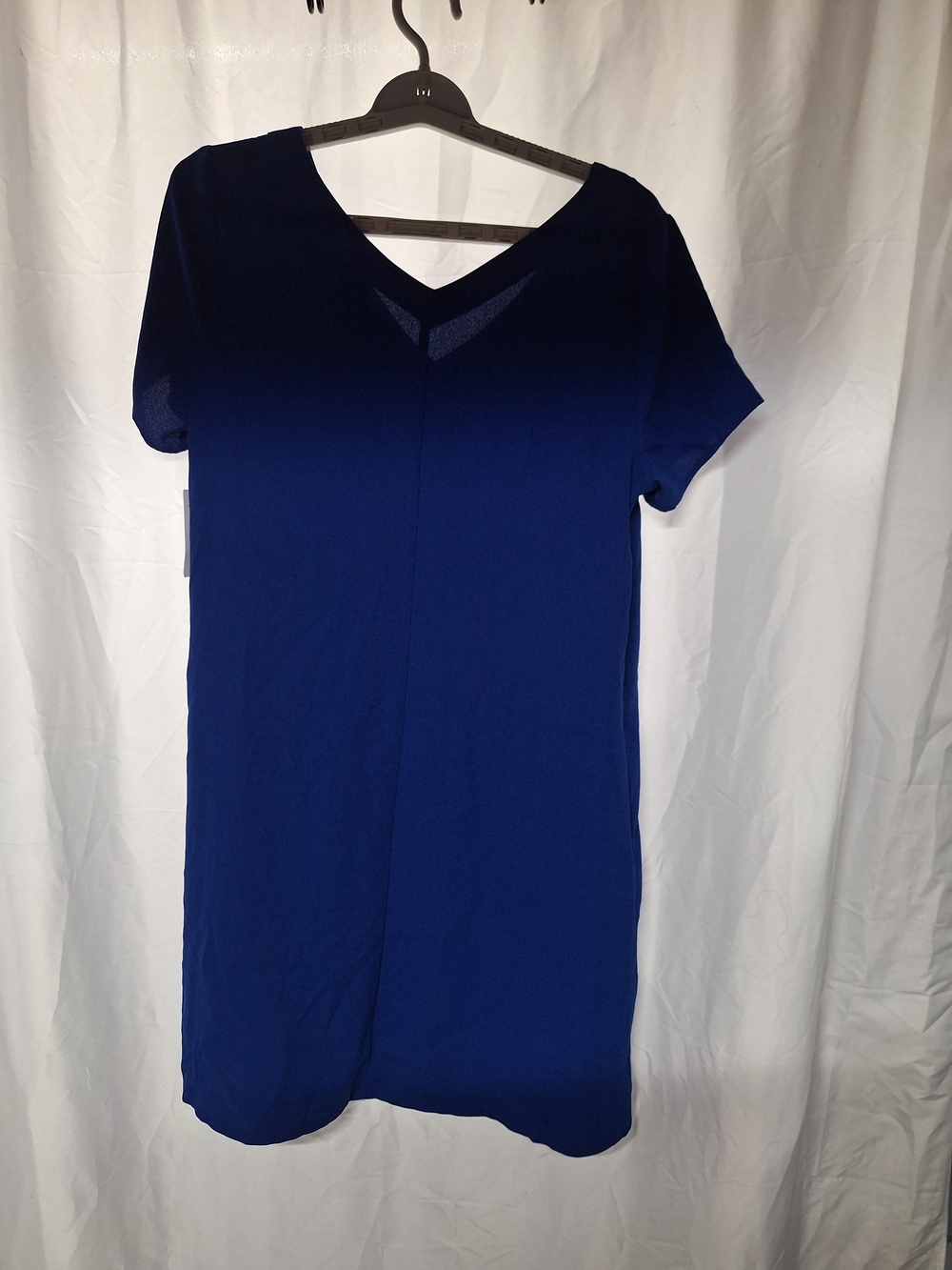 Apt. 9 Women's V-Neck Short Sleeve Tunic Dress - Royal Blue - Picture 4 of 5
